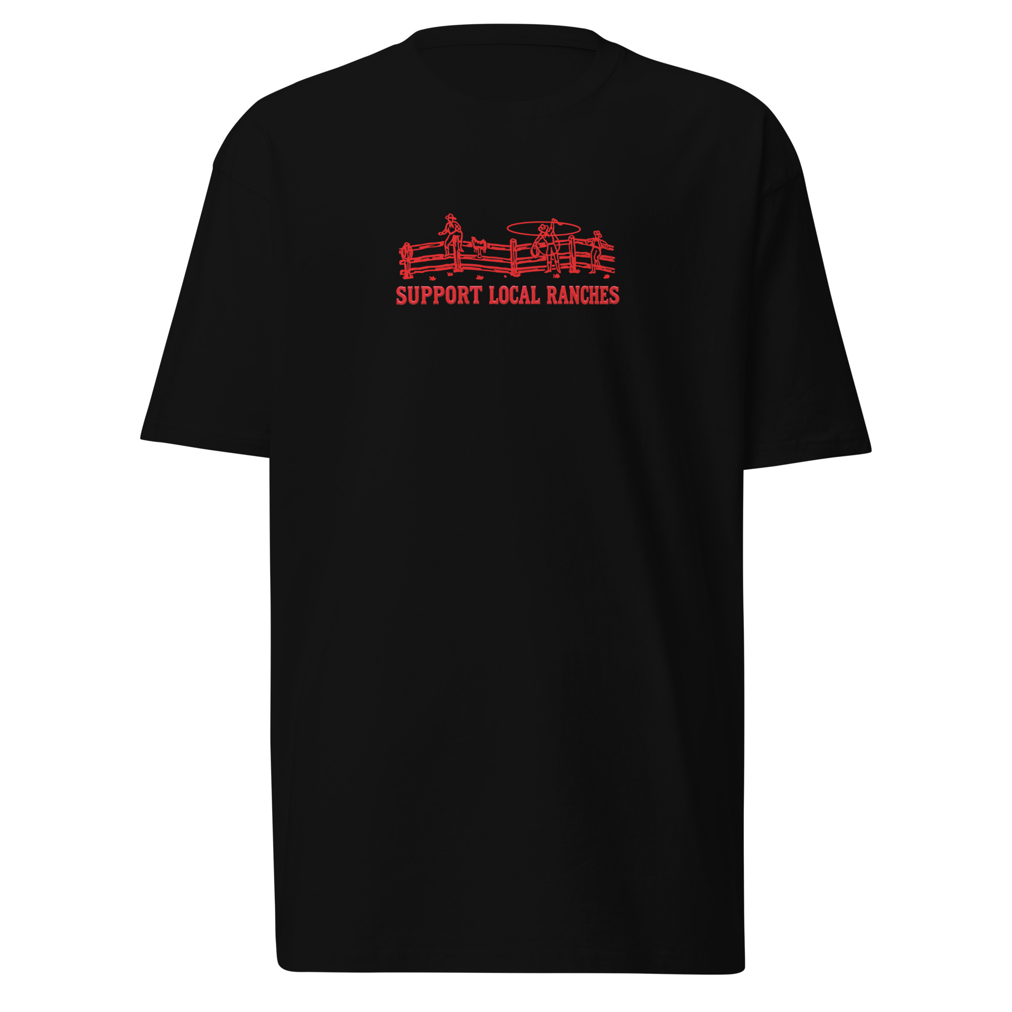 Support Local Ranches T-Shirt / Black / S