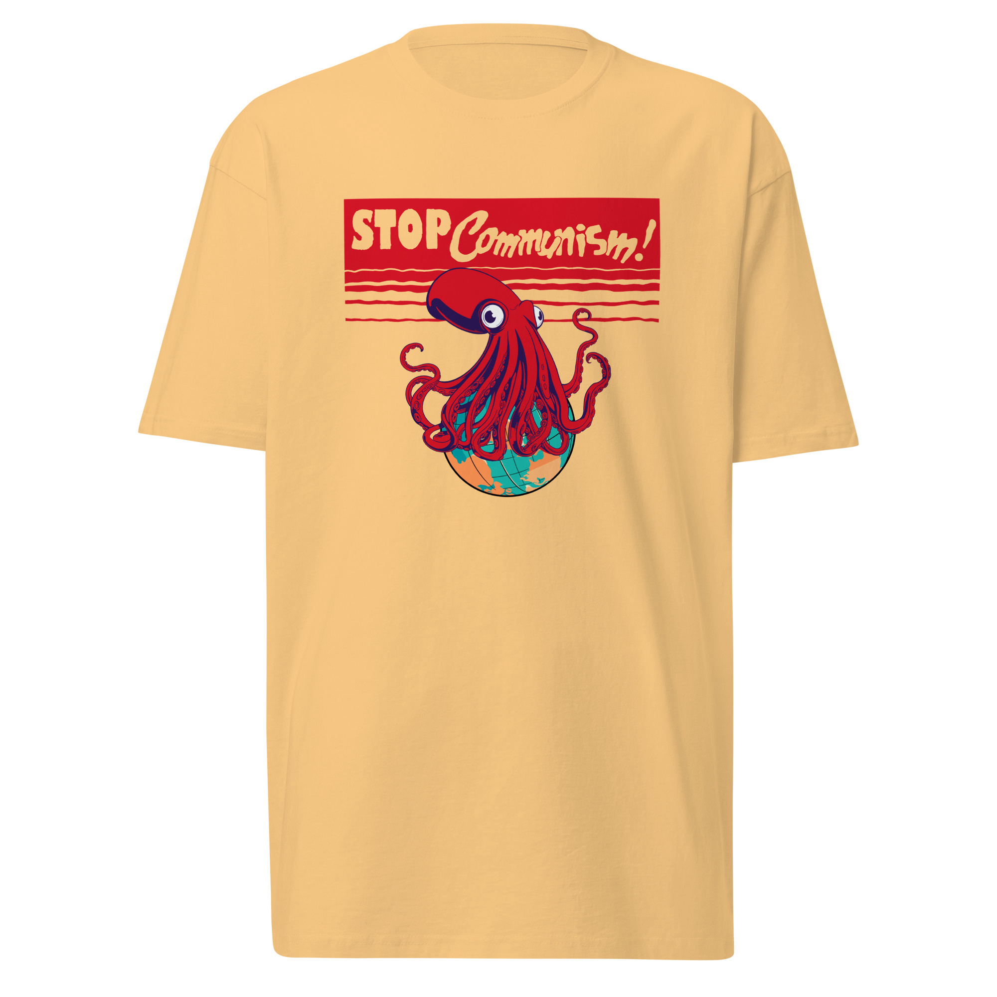 Stop Communism T-Shirt / Vintage Gold / S