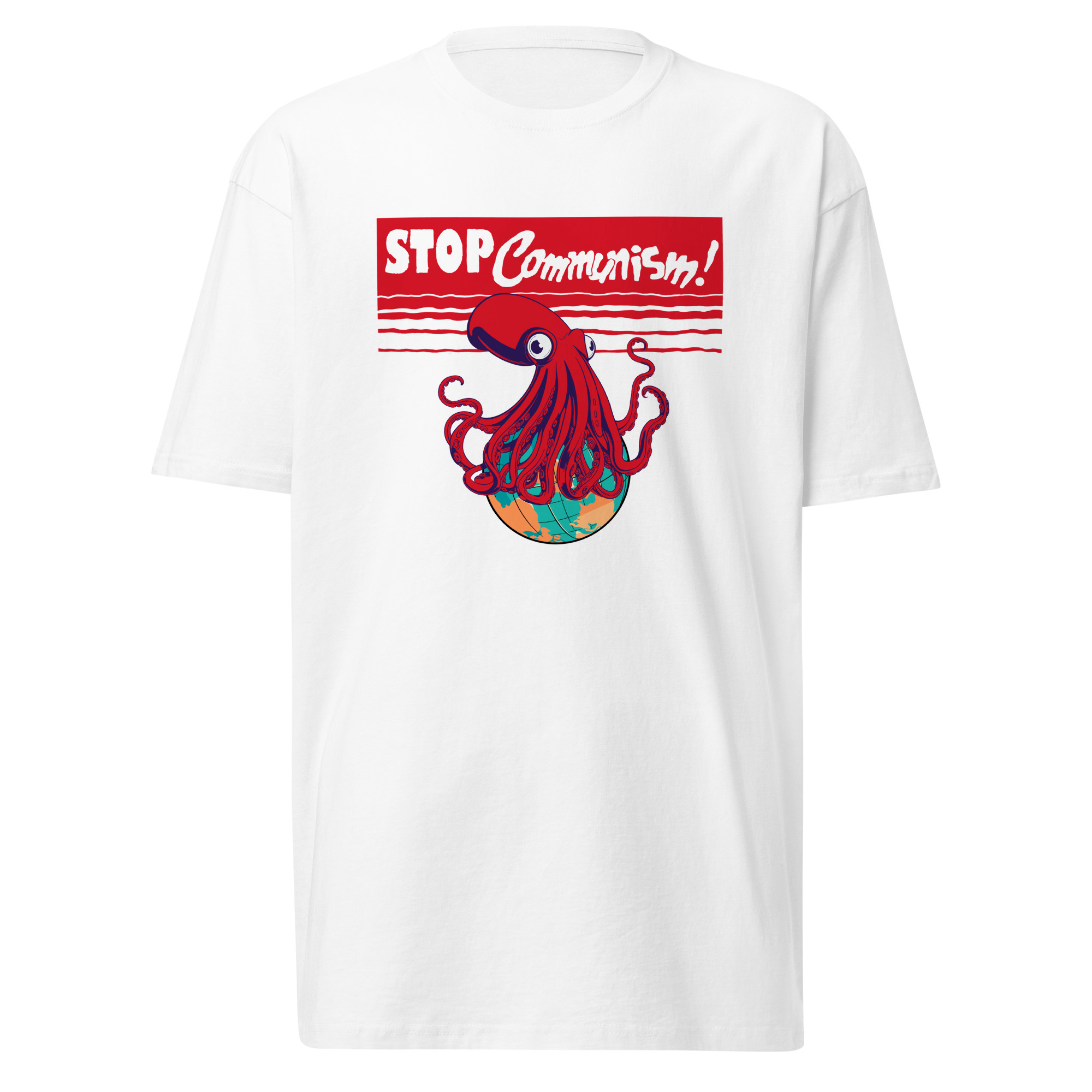 Stop Communism T-Shirt / White / S