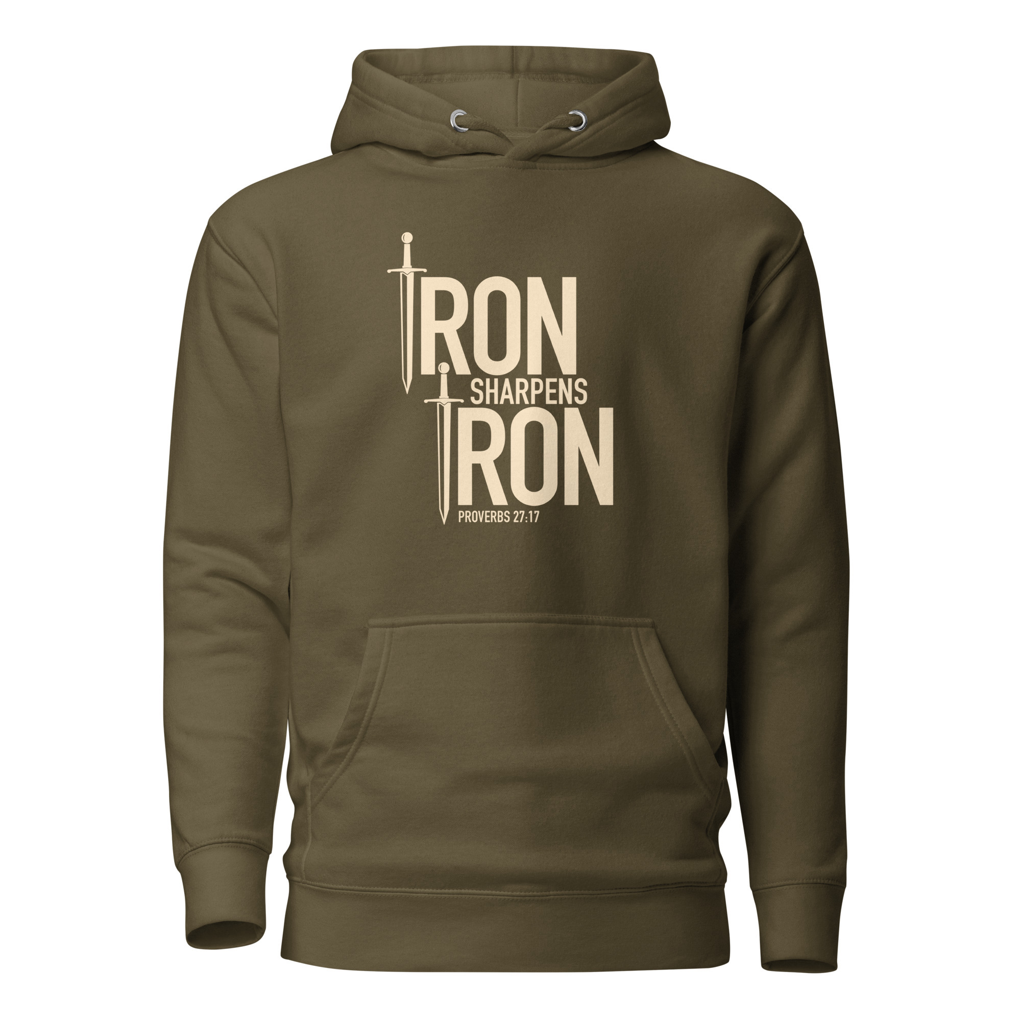 Iron Sharpens Iron Hoodie / Military Green / XL