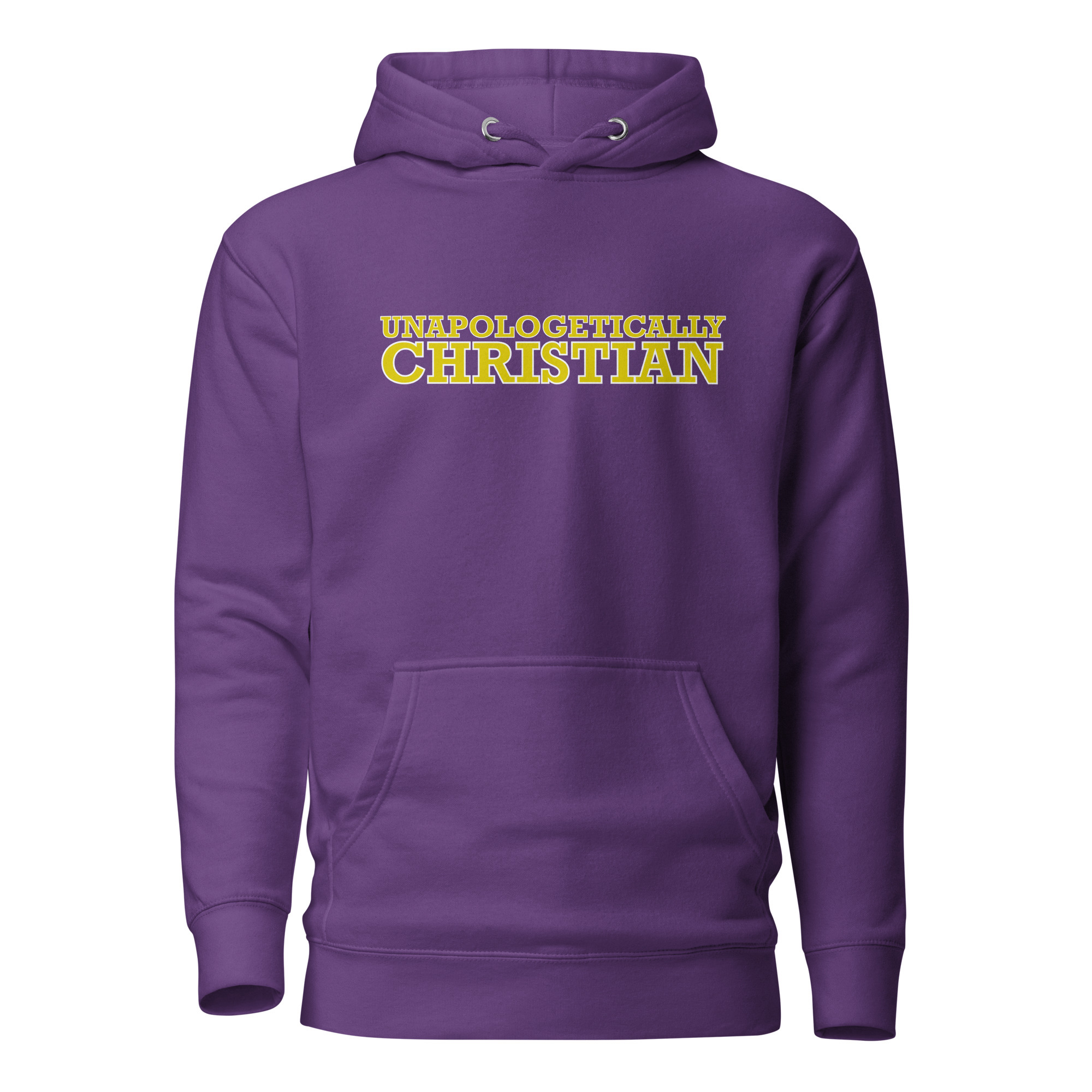 Unapologetically Christian Hoodie / Purple / S