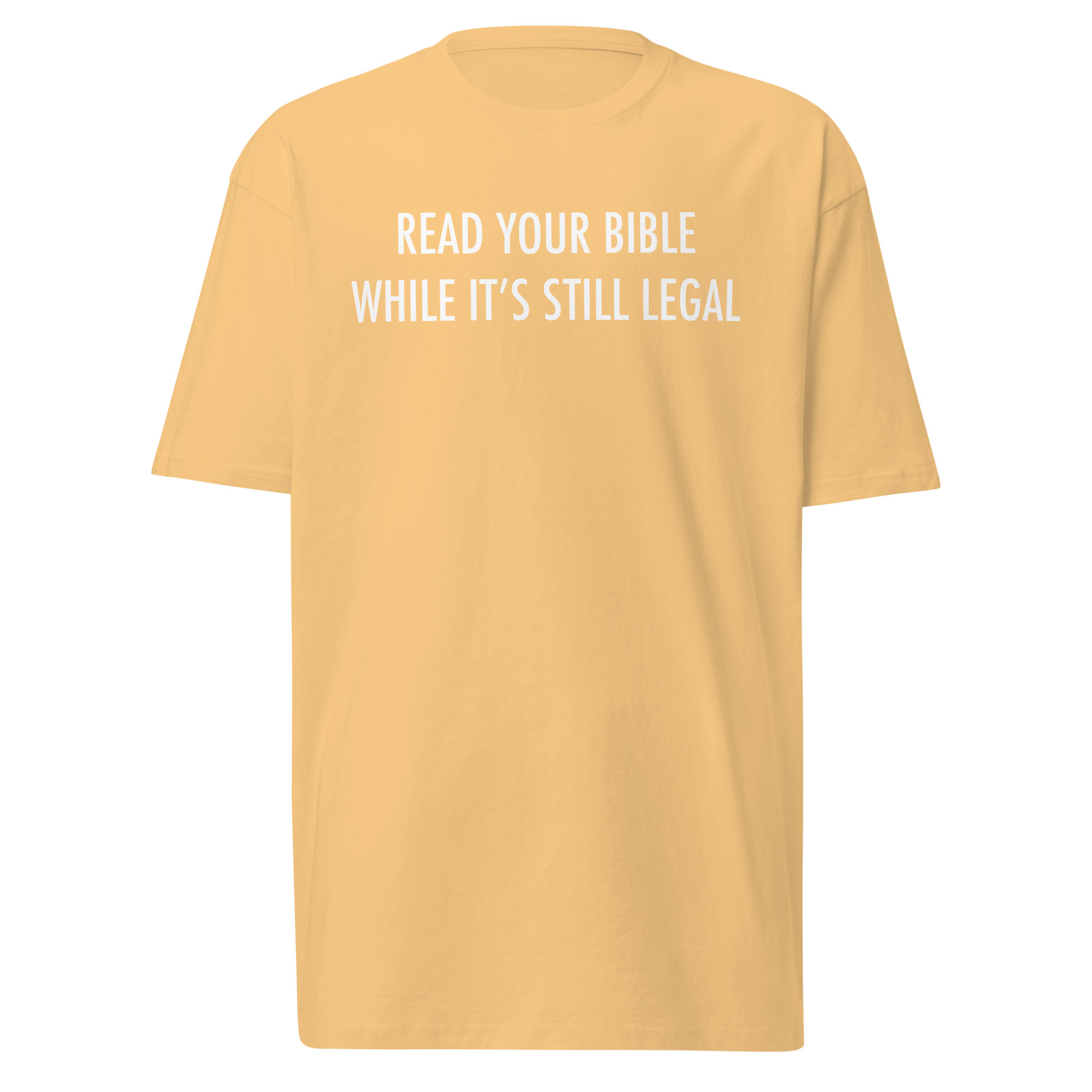 Read Your Bible T-Shirt / Vintage Gold / L