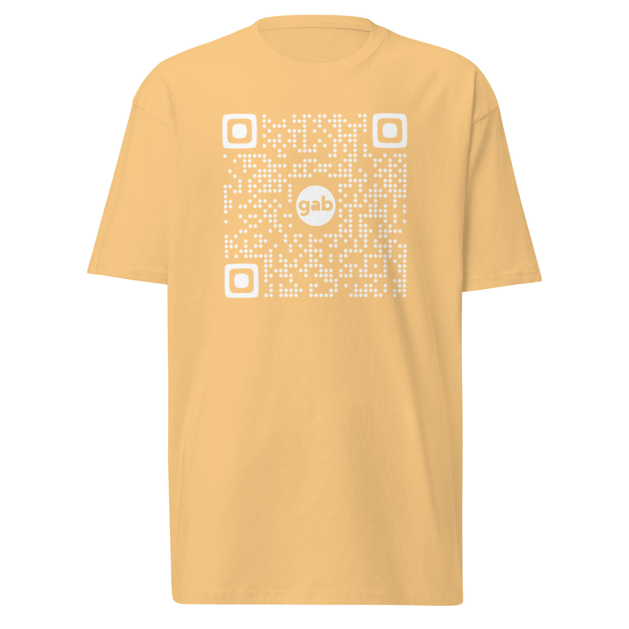 Gab QR T-Shirt / Vintage Gold / XL