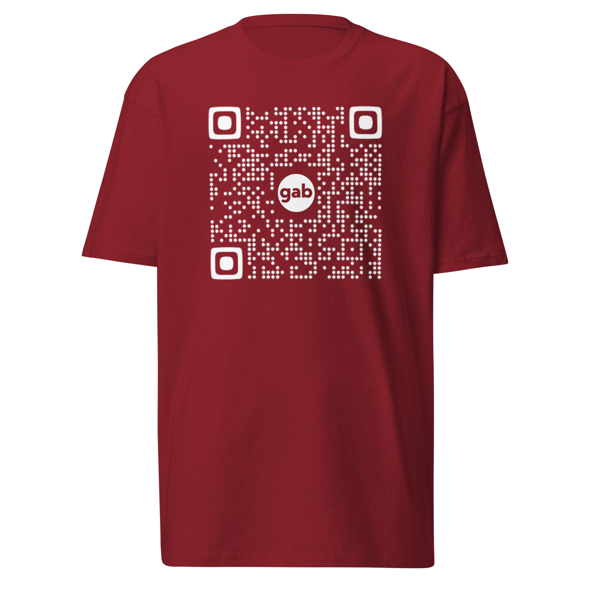 Gab QR T-Shirt / Brick Red / L