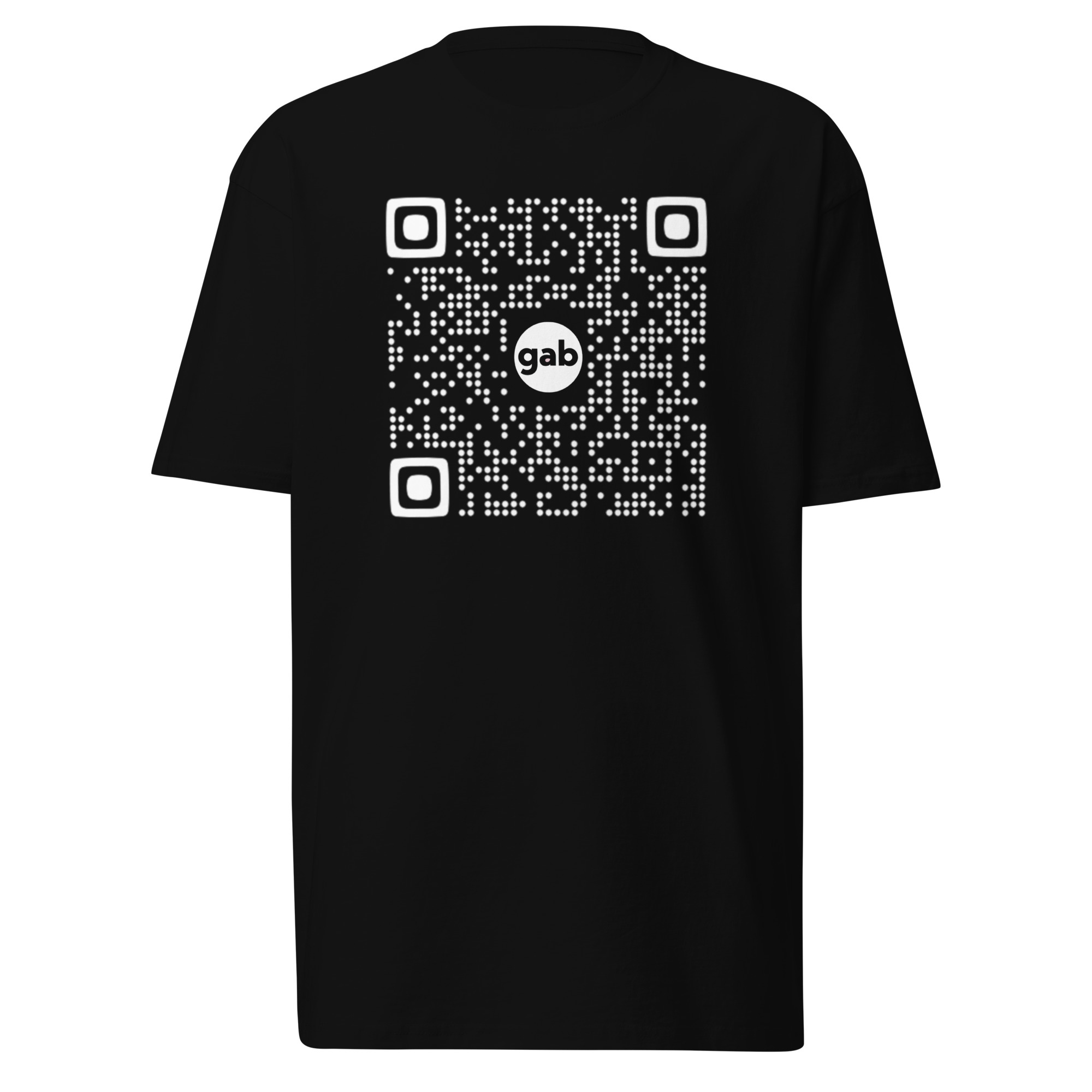 Gab QR T-Shirt / Black / M