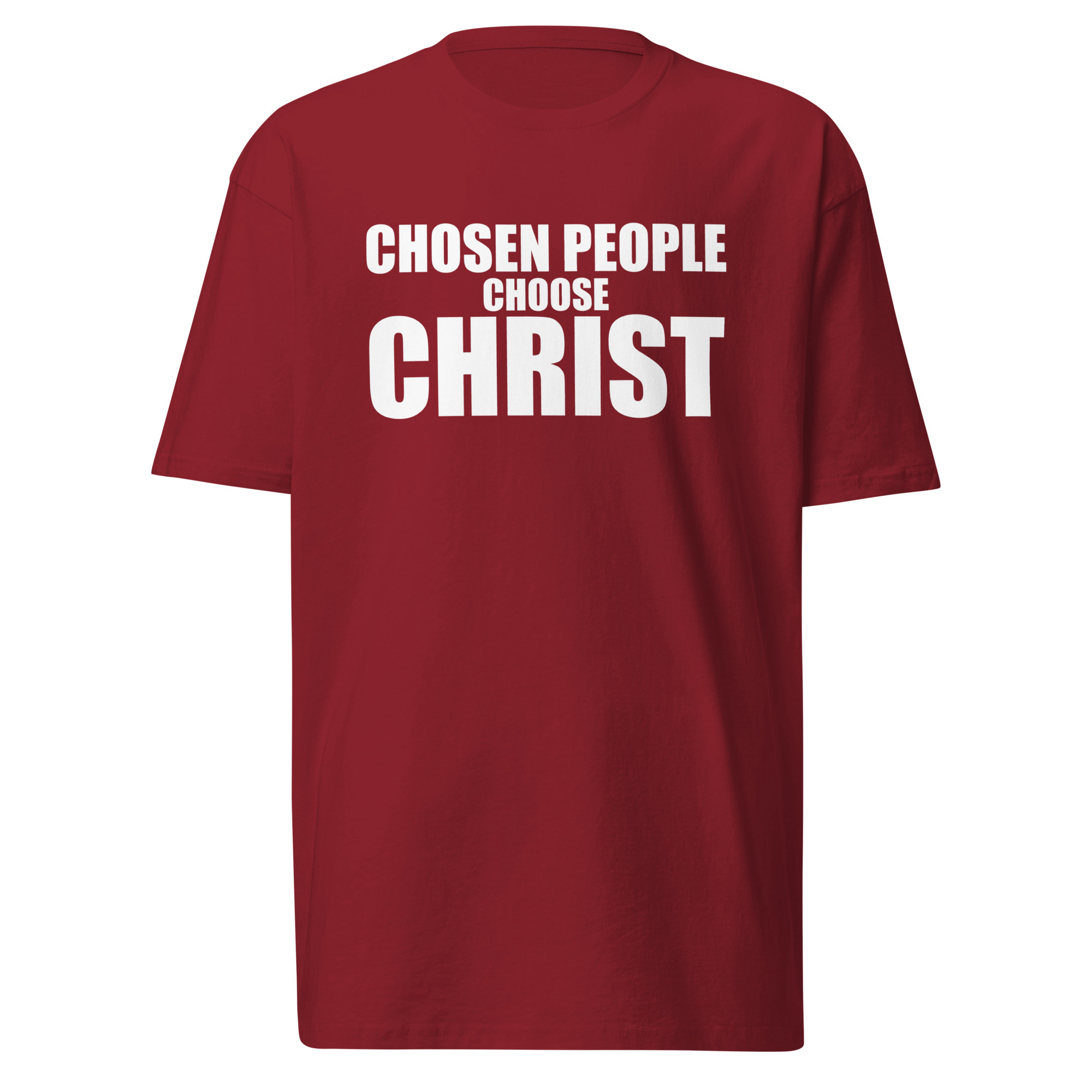 Chosen People Choose Christ T-Shirt / Brick Red / L