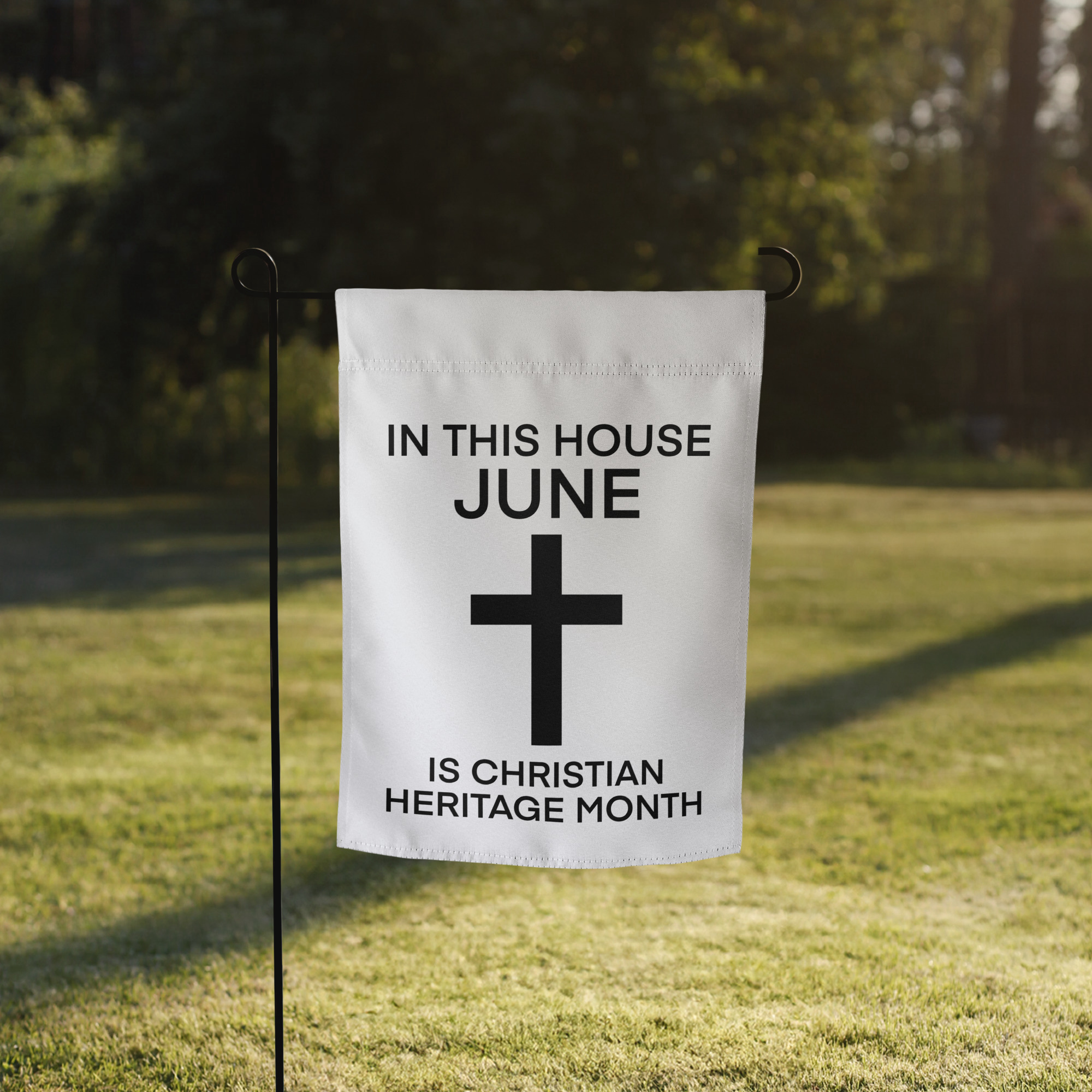 Christian Heritage Month Garden Flag