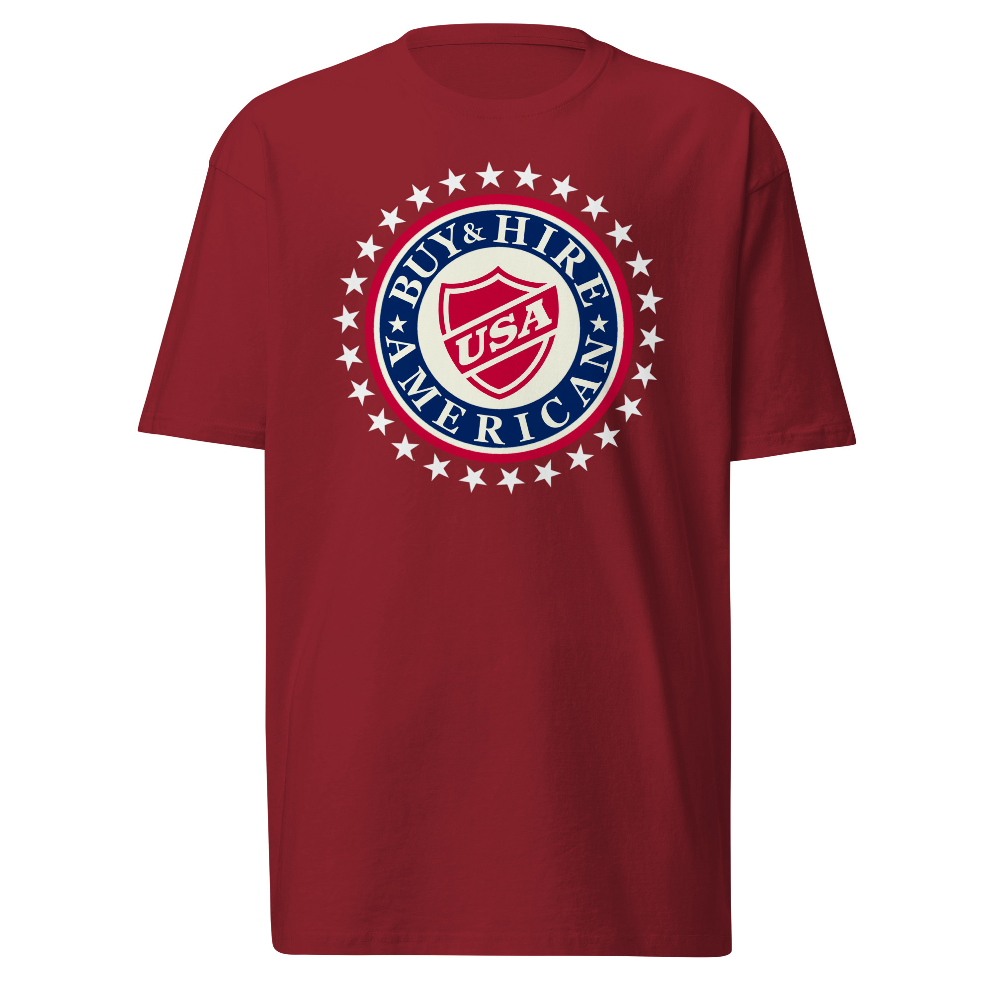 Buy & Hire American T-Shirt / Brick Red / S