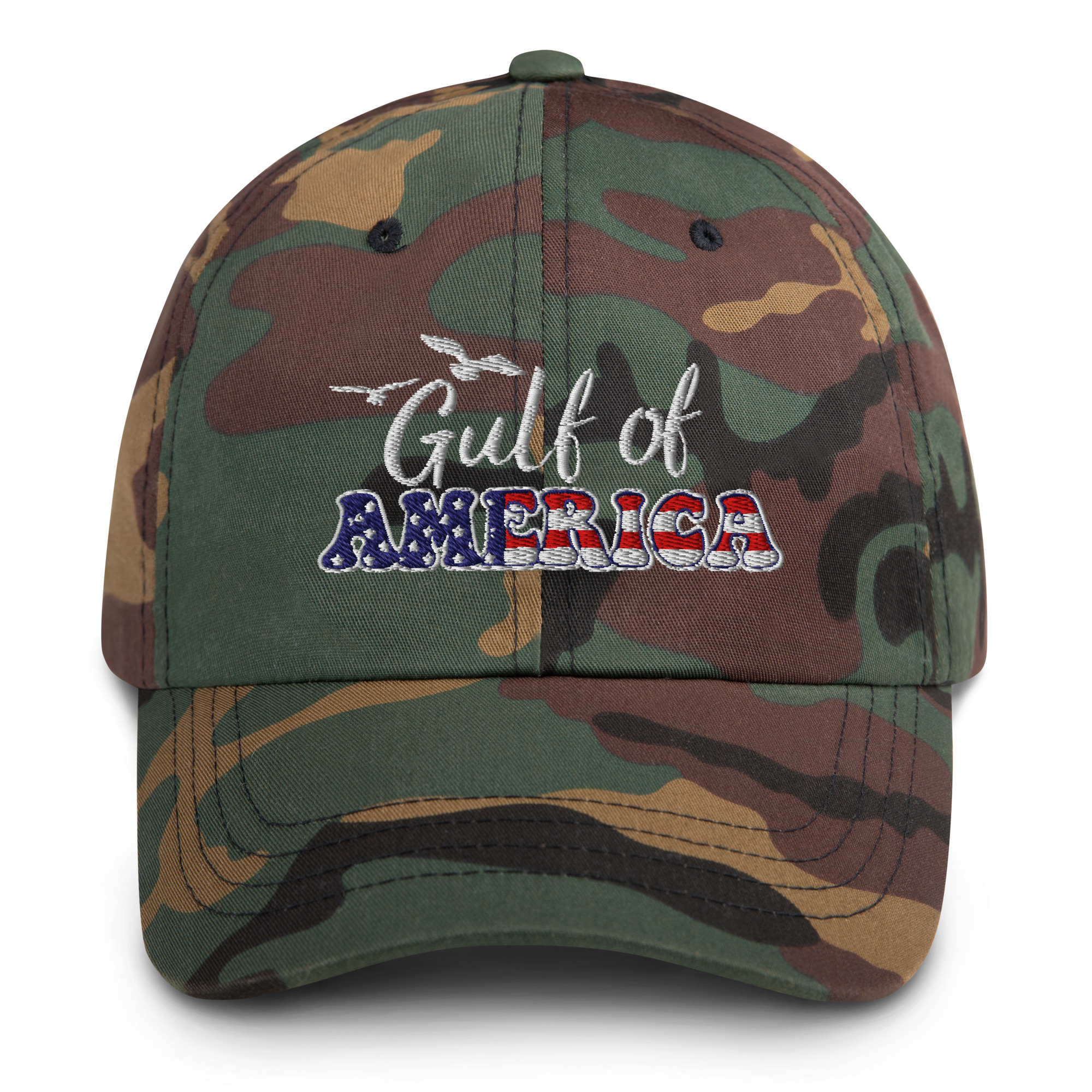 Gulf of America Hat / Green Camo