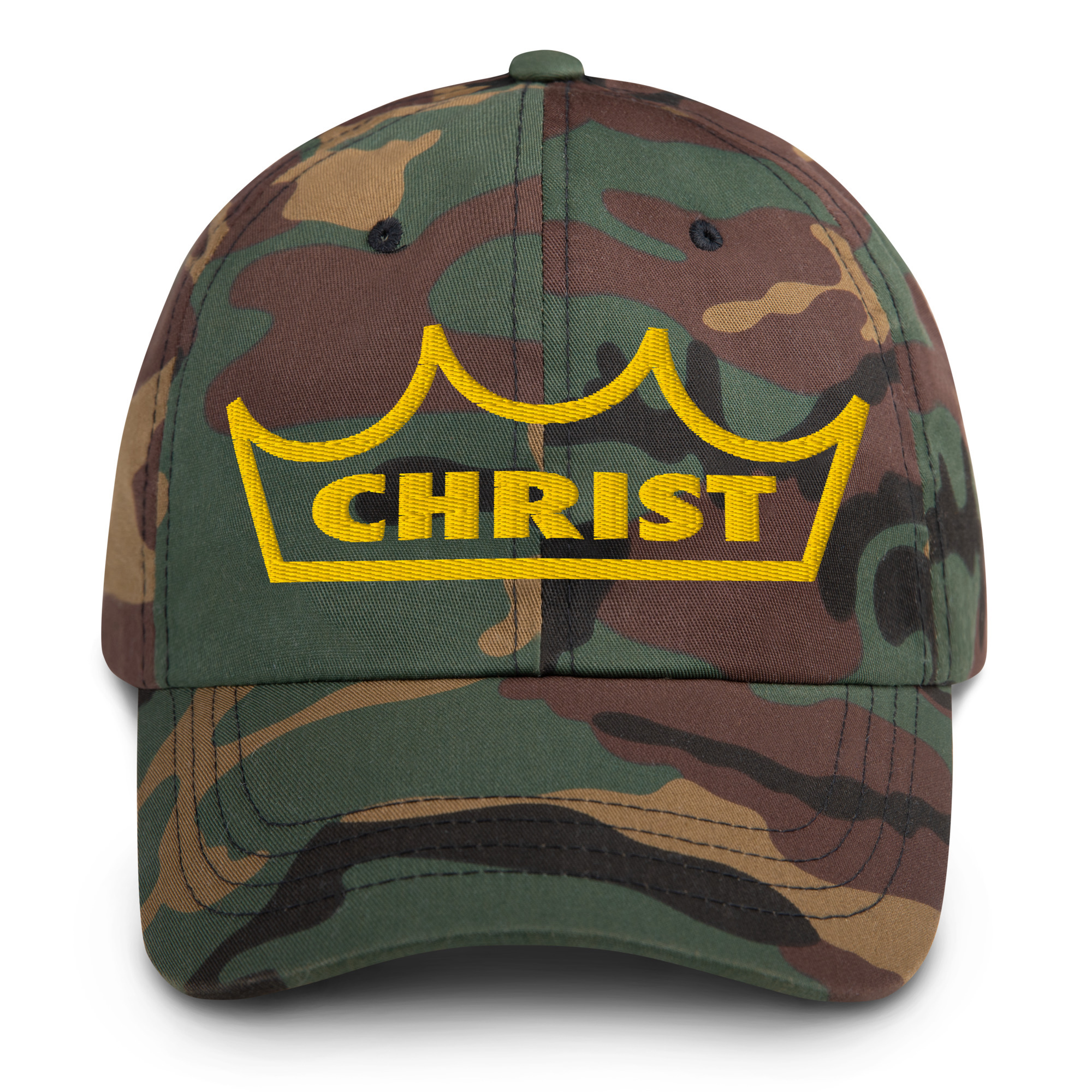 Christ Crown Hat / Green Camo