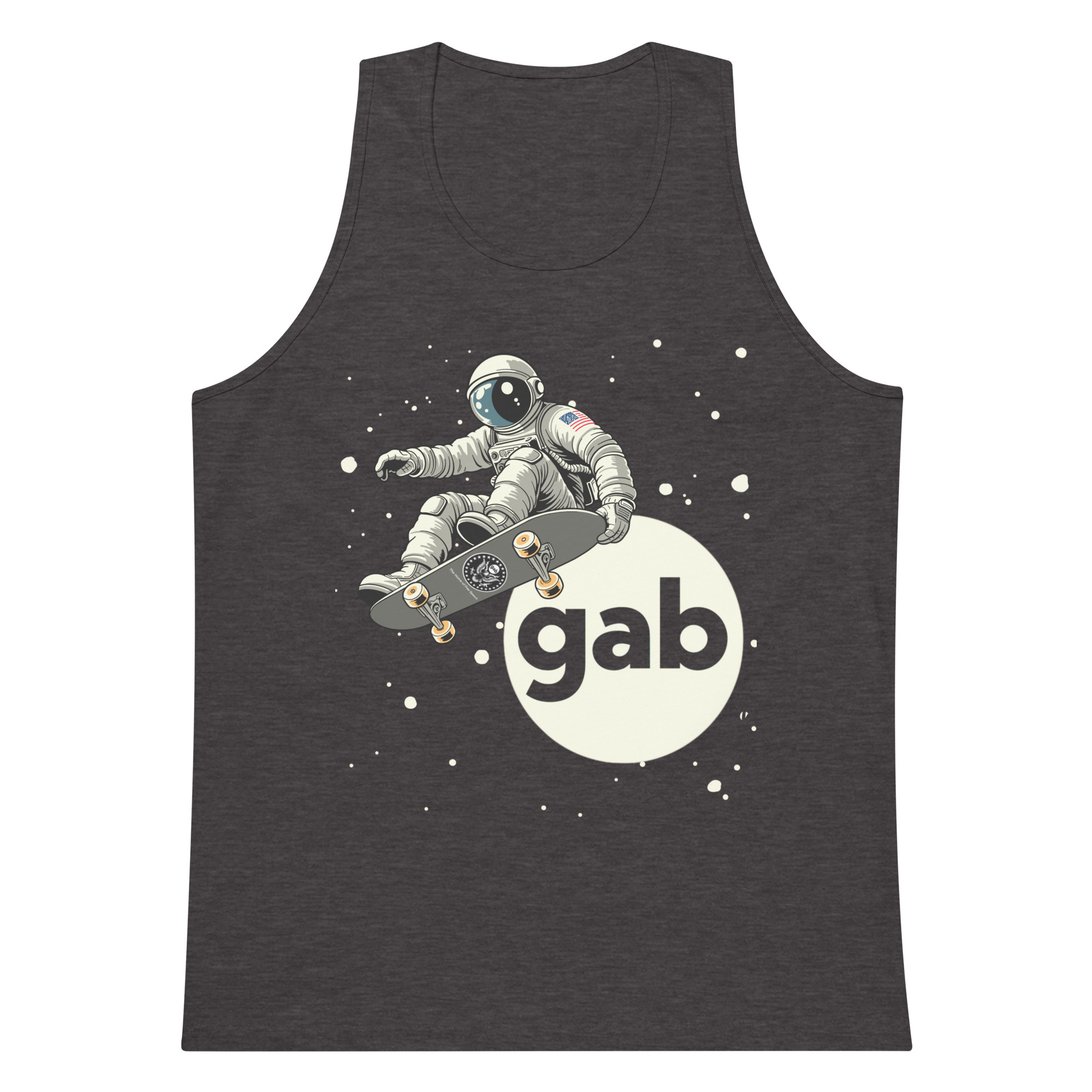 Gab Astronaut Tank Top / Charcoal Heather / M