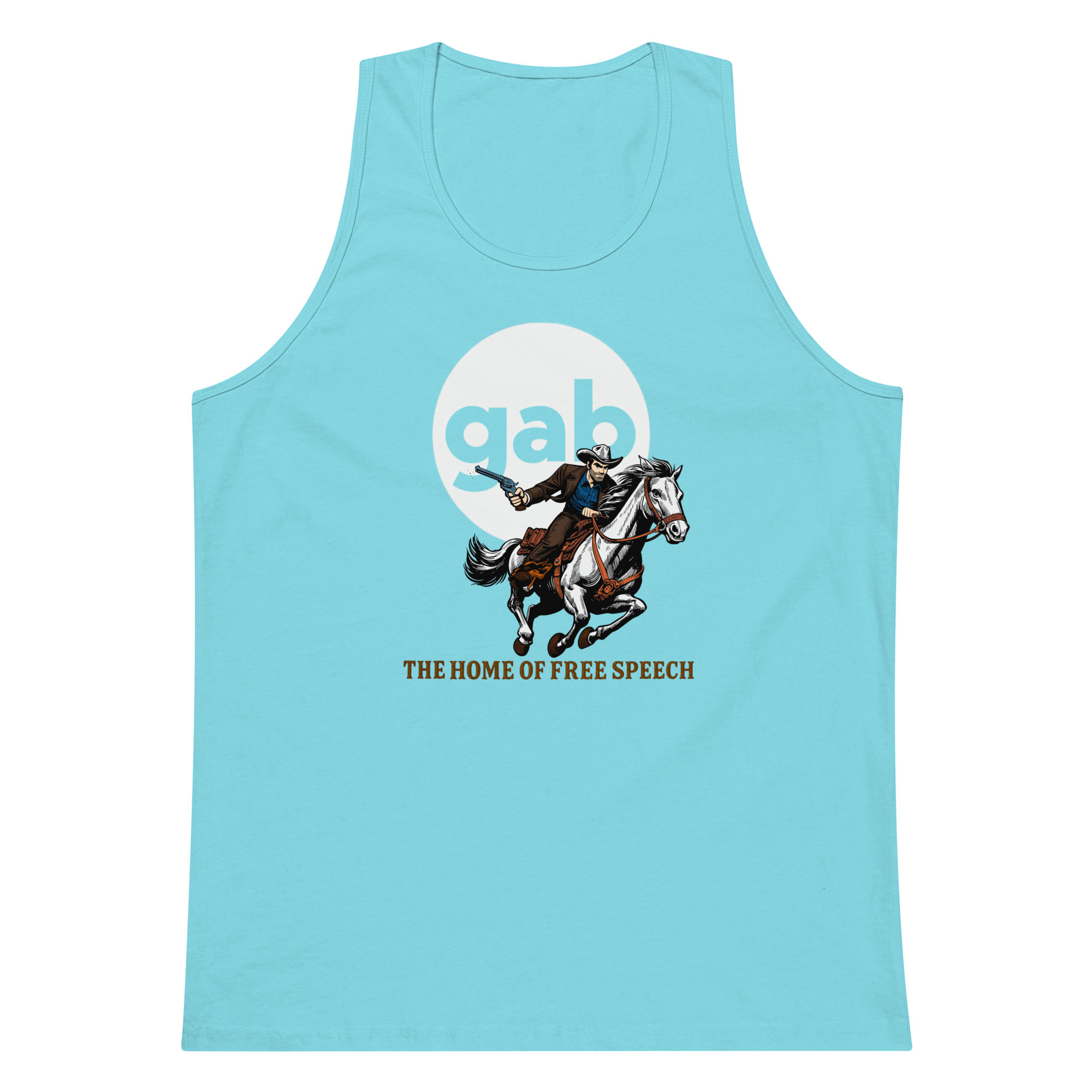 Home Of Free Speech Tank Top / Pacific Blue / L