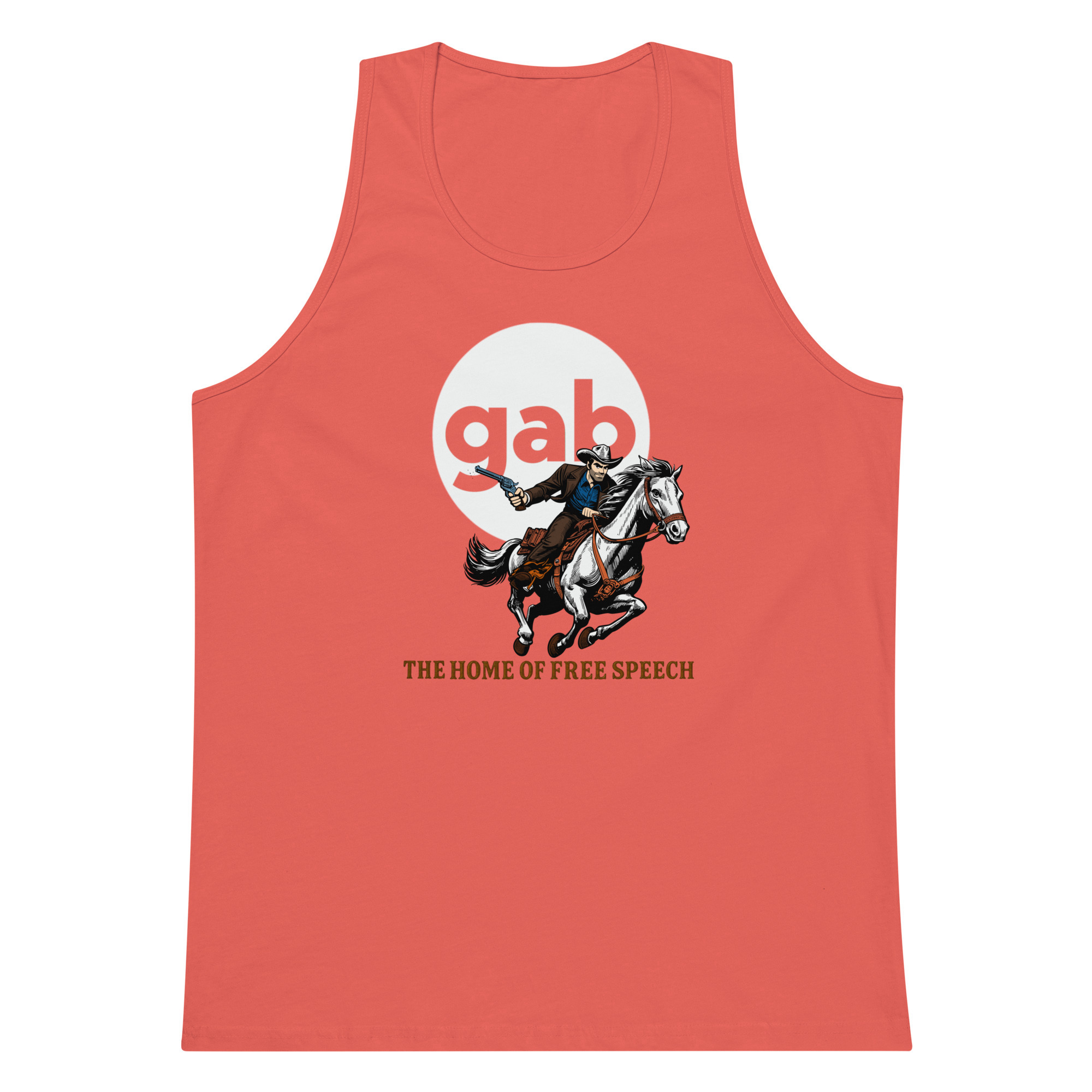Home Of Free Speech Tank Top / Coral / M