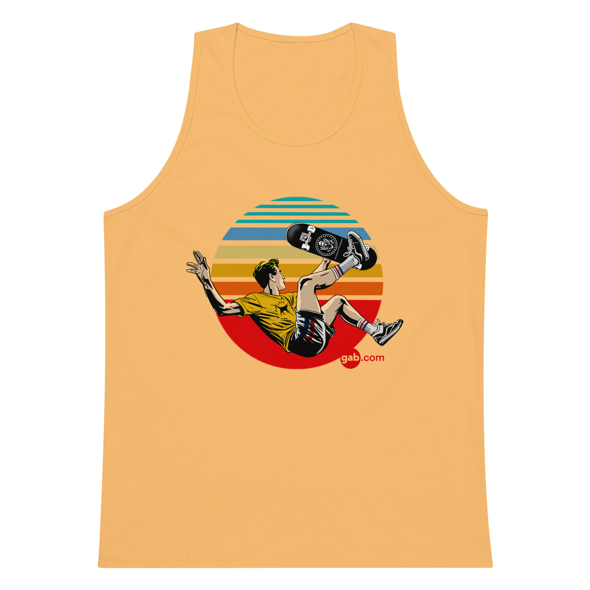 Gab Skateboard Tank Top / Squash / M