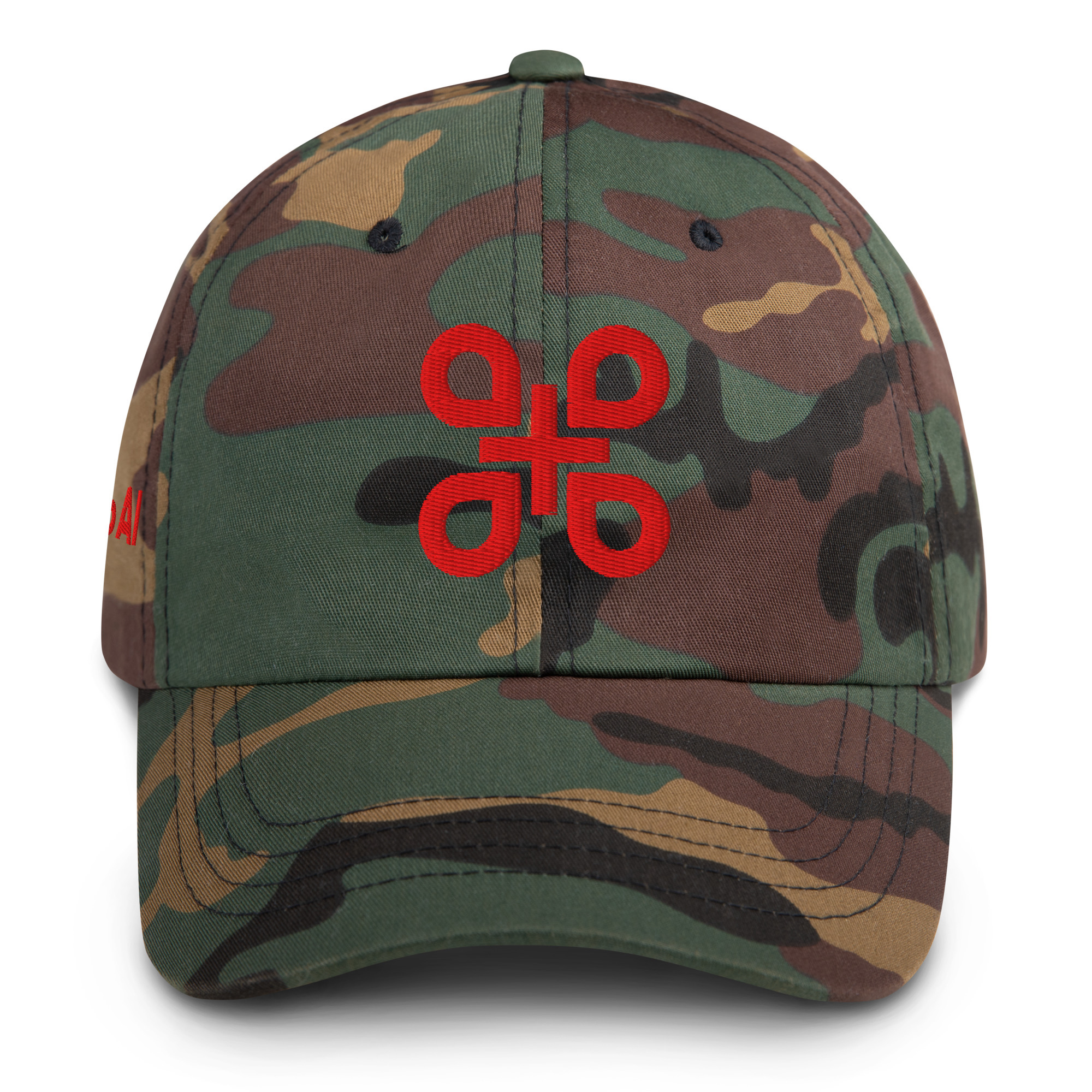 Gab AI Dad Hat / Green Camo