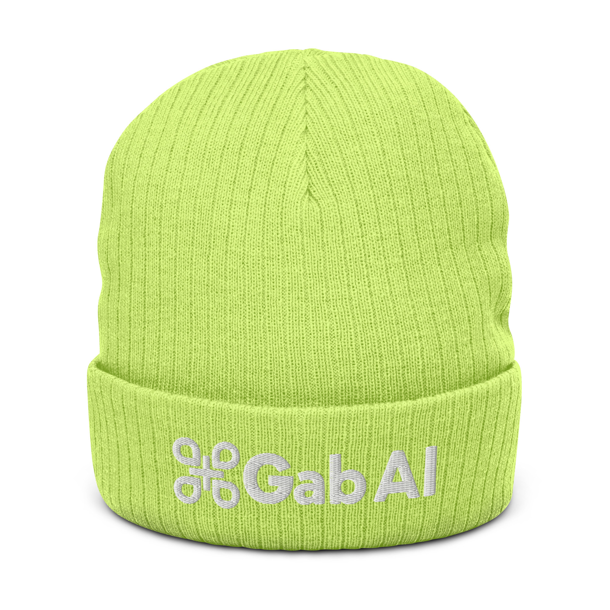 Gab AI Beanie / Acid Green