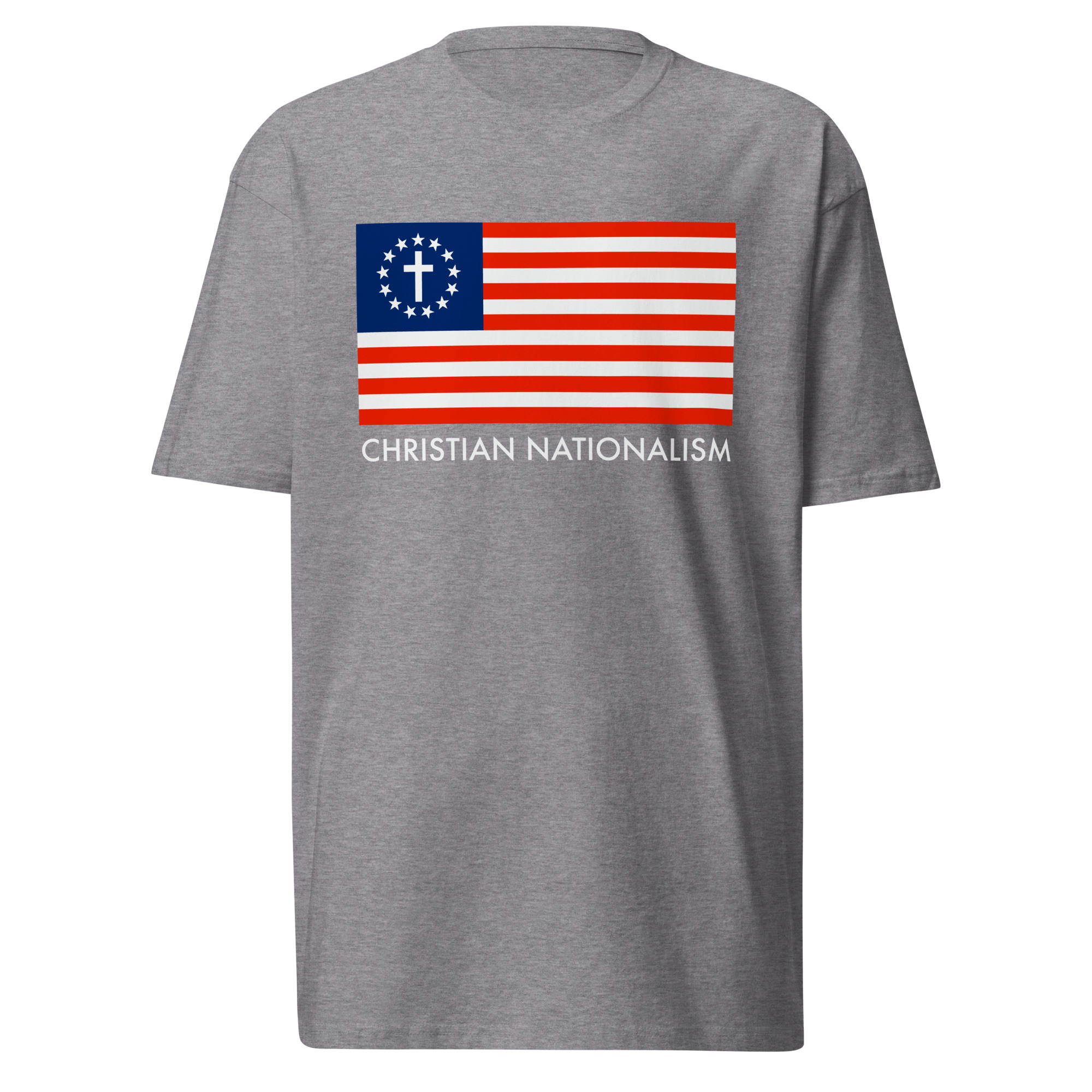 Betsy Ross Christian Nationalist T-Shirt / Carbon Grey / S