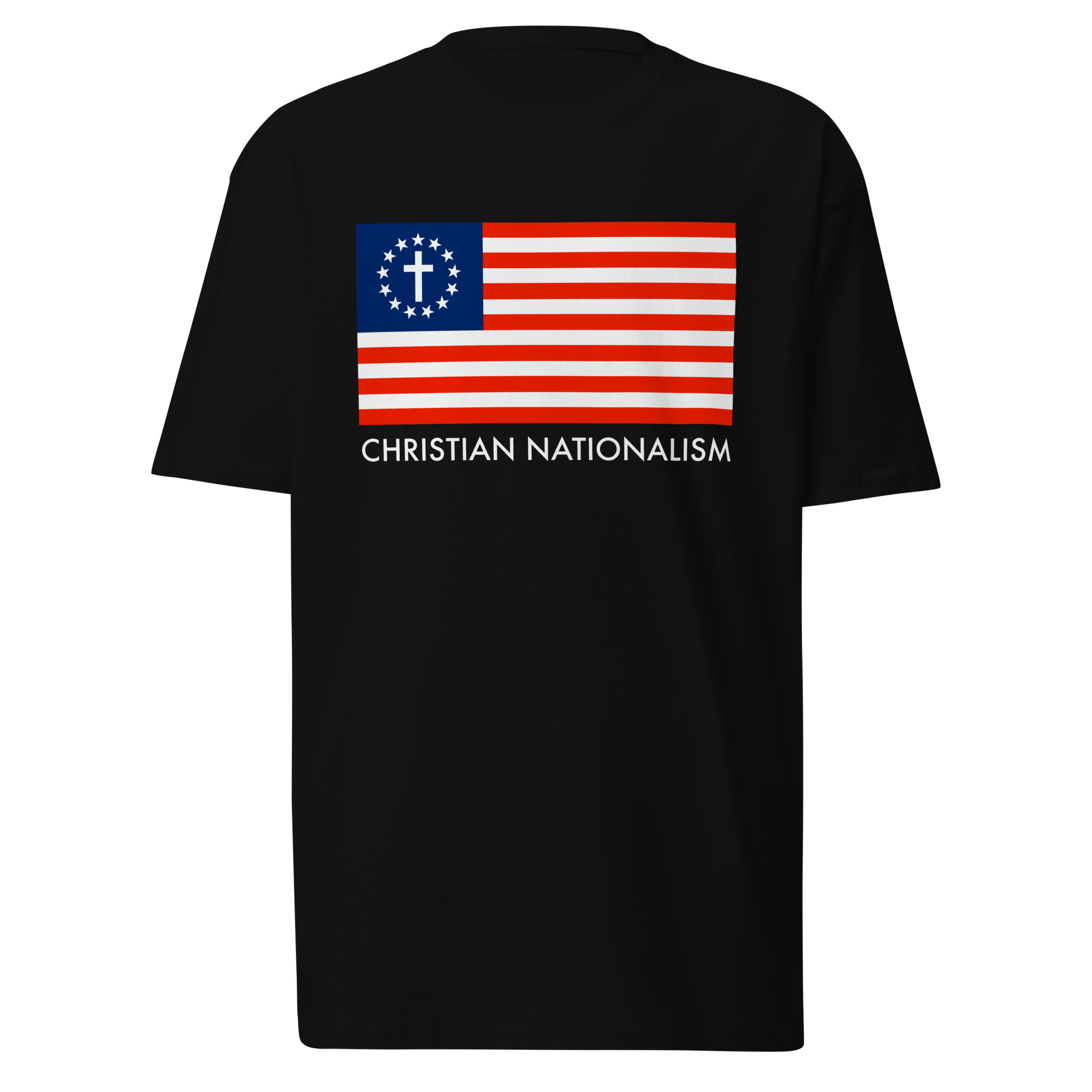 Betsy Ross Christian Nationalist T-Shirt / Black / S
