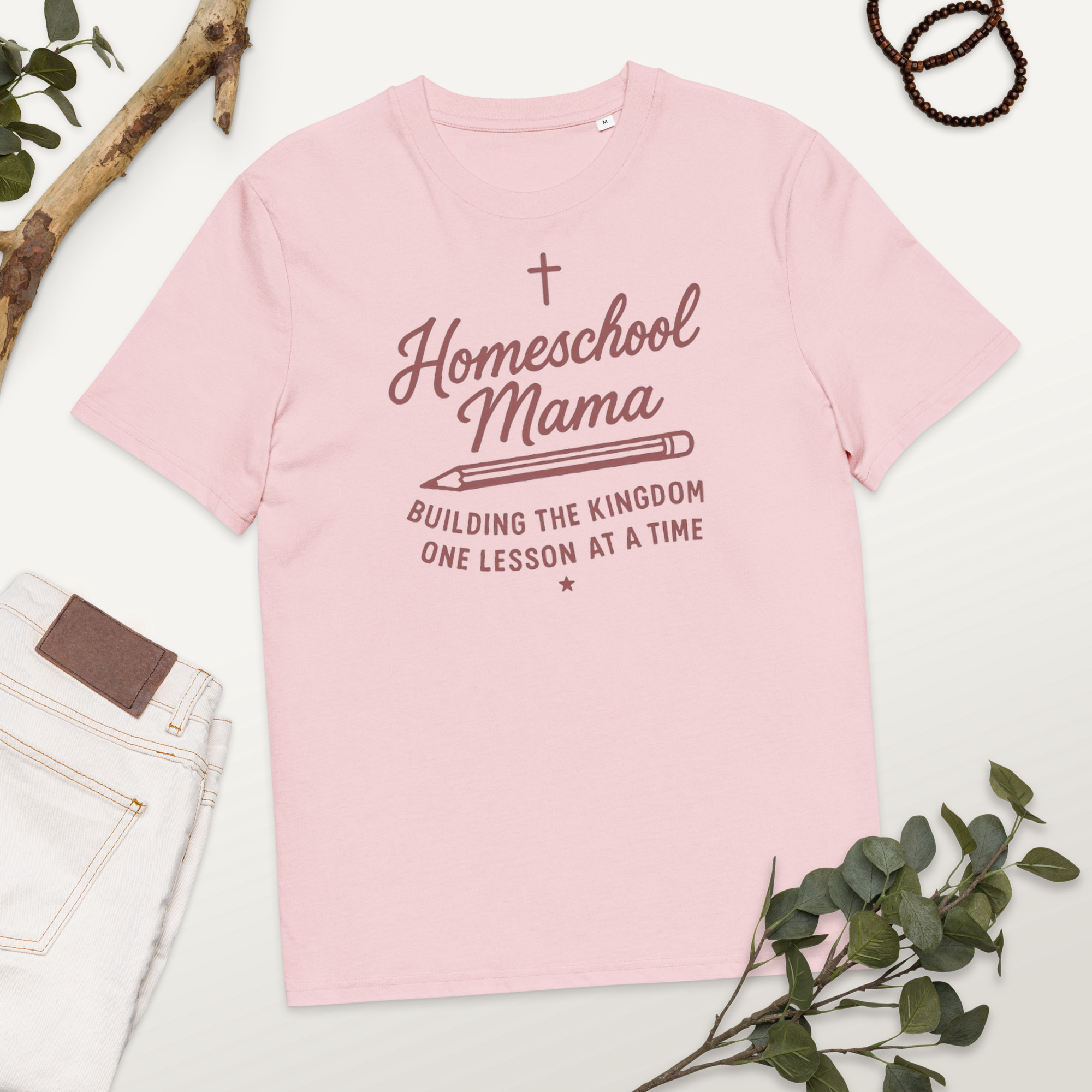 Homeschool Mama / Cotton Pink / M
