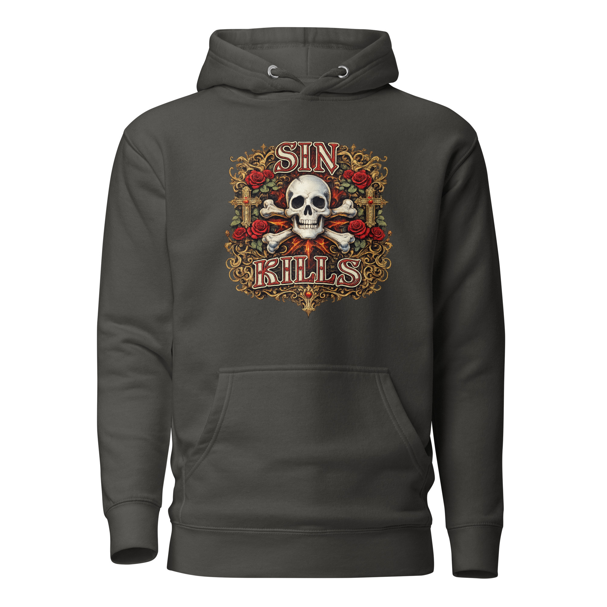 Sin Kills Hoodie / Vintage Black / S