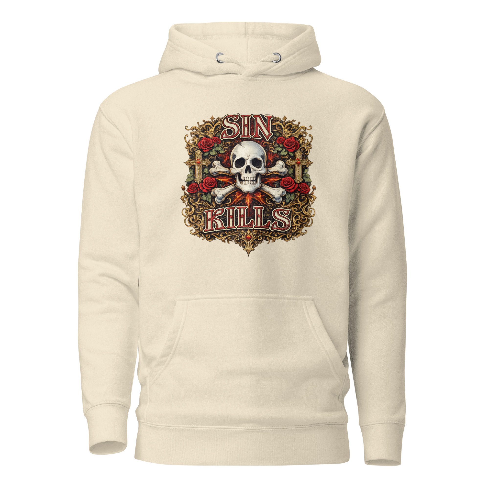 Sin Kills Hoodie / Bone / S